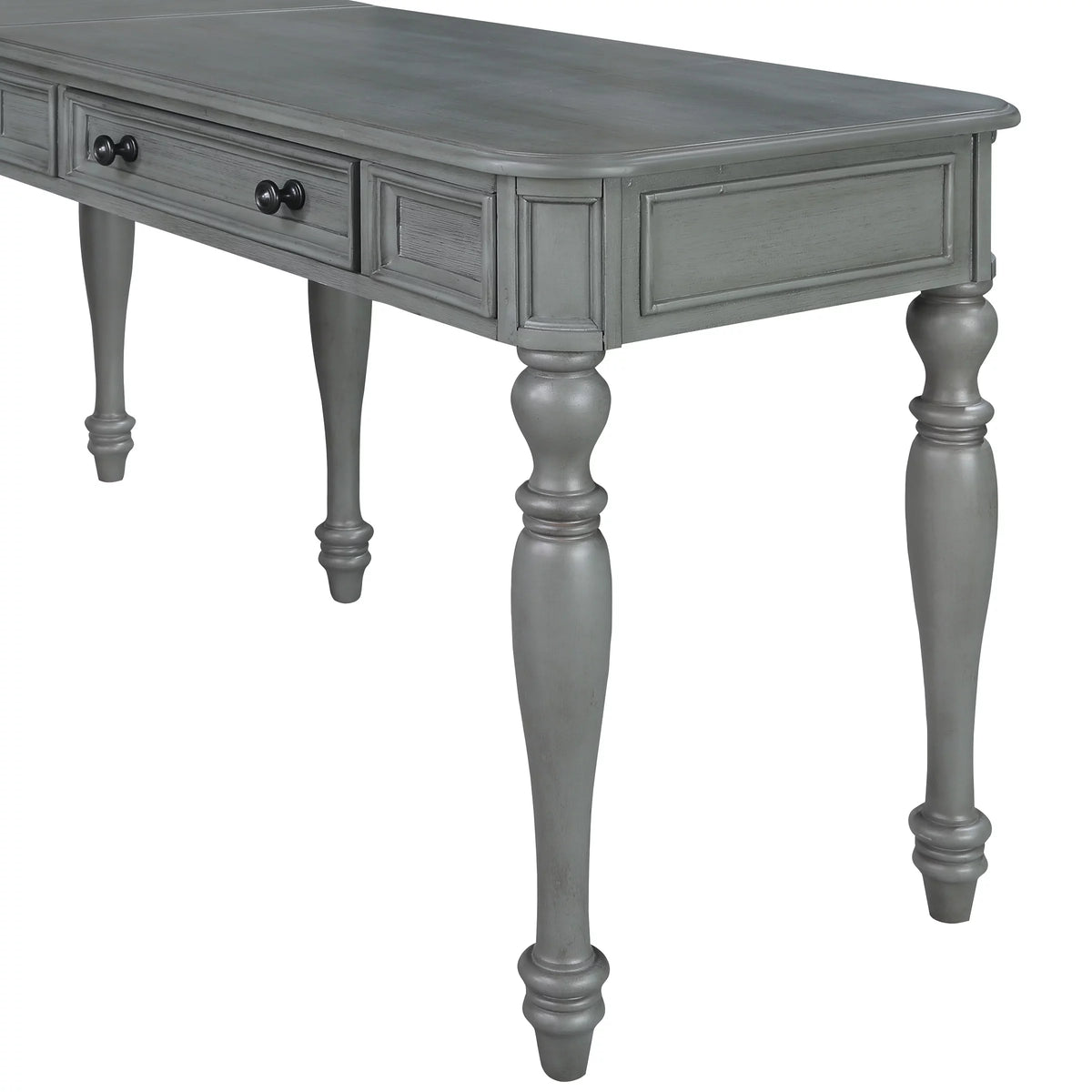 L-Shape Engineered Wood Desk with Power U2532