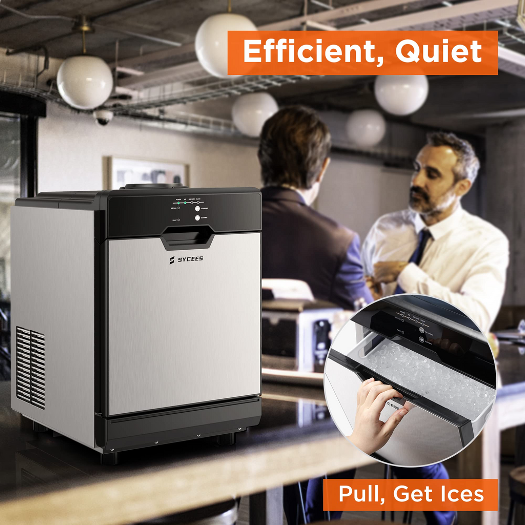 Portable Countertop Nugget Ice Maker, 55Lbs/24H, Self-Cleaning D70265