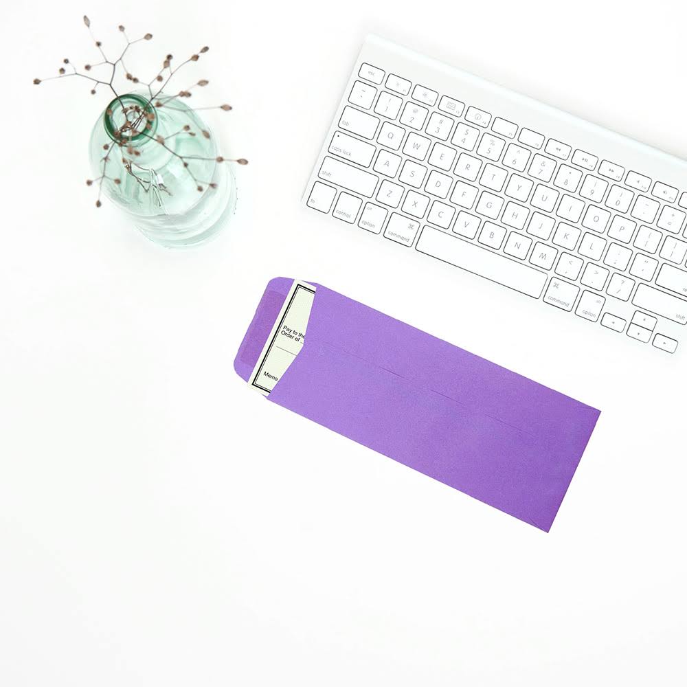 Violet 4.125 x 9.5 Policy Envelopes, 1000/Carton S862
