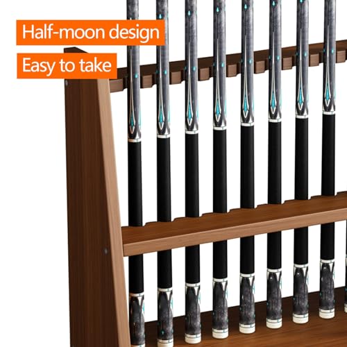 White Portable Pool Cue Rack Stand L72856