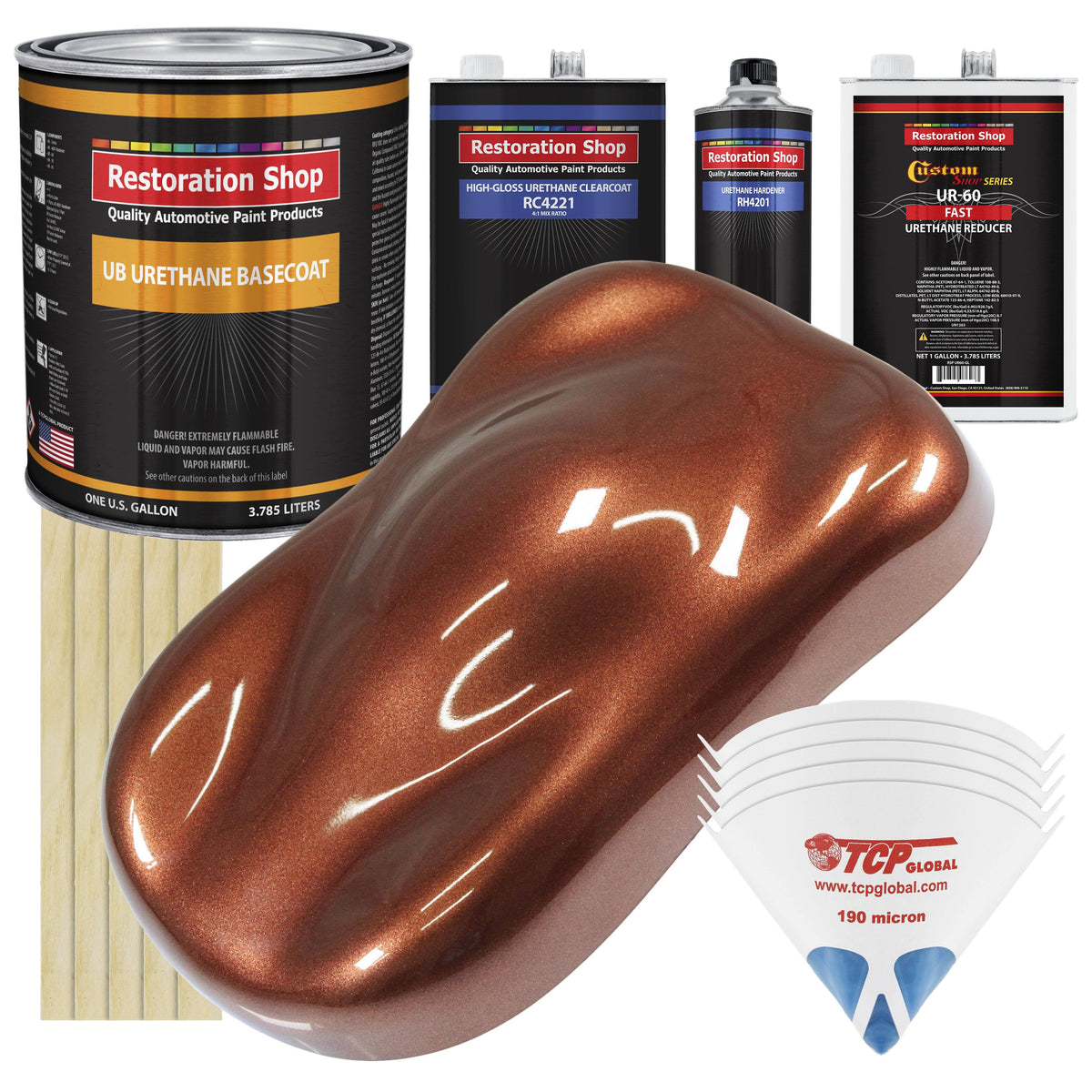 Earth Brown Urethane Basecoat Clearcoat Car Auto Paint Kit E737