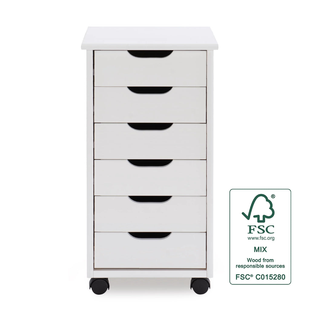 6-Drawer Rolling Storage Cart R21651