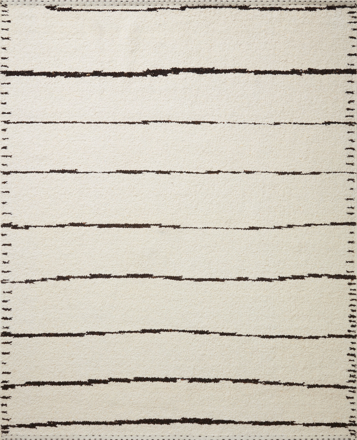 Ivory Black 5'6 x 8'6 Rug I9698