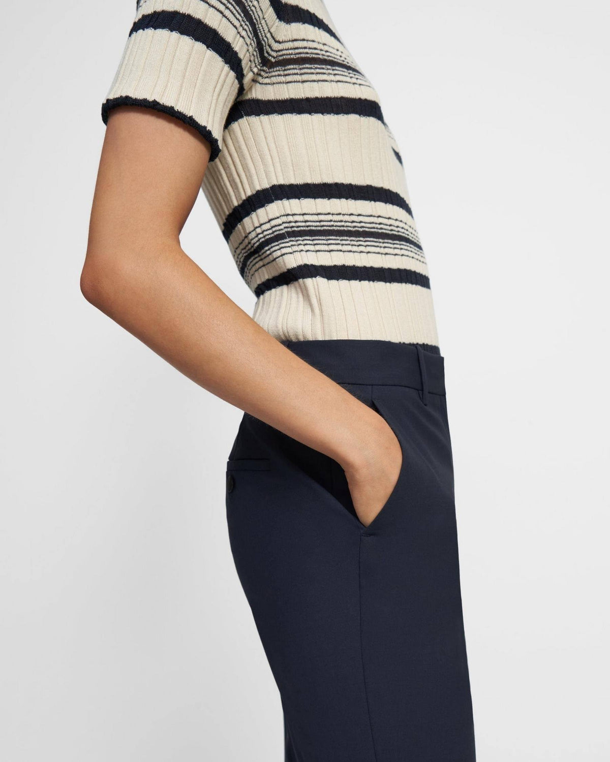 Blue Wool Treeca Pant Z311965