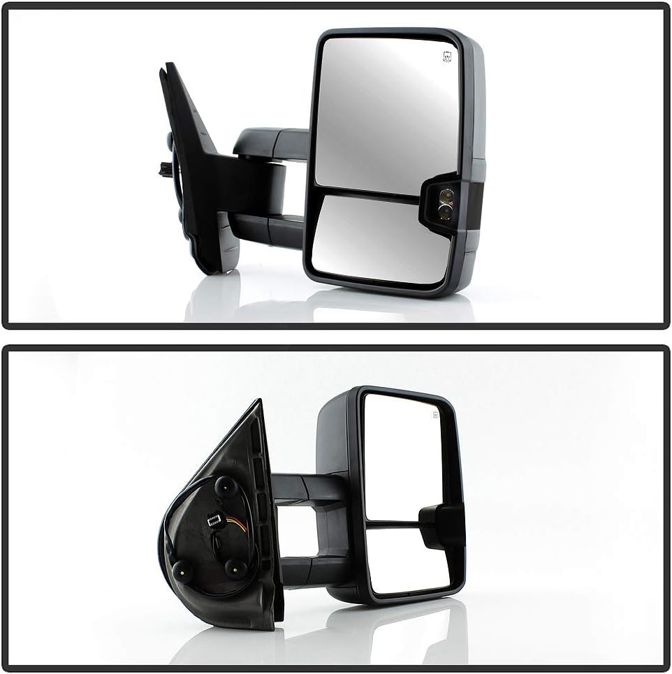 Telescoping Towing Power Heat Smoke LED Signal Side Mirrors Left+Right S71114