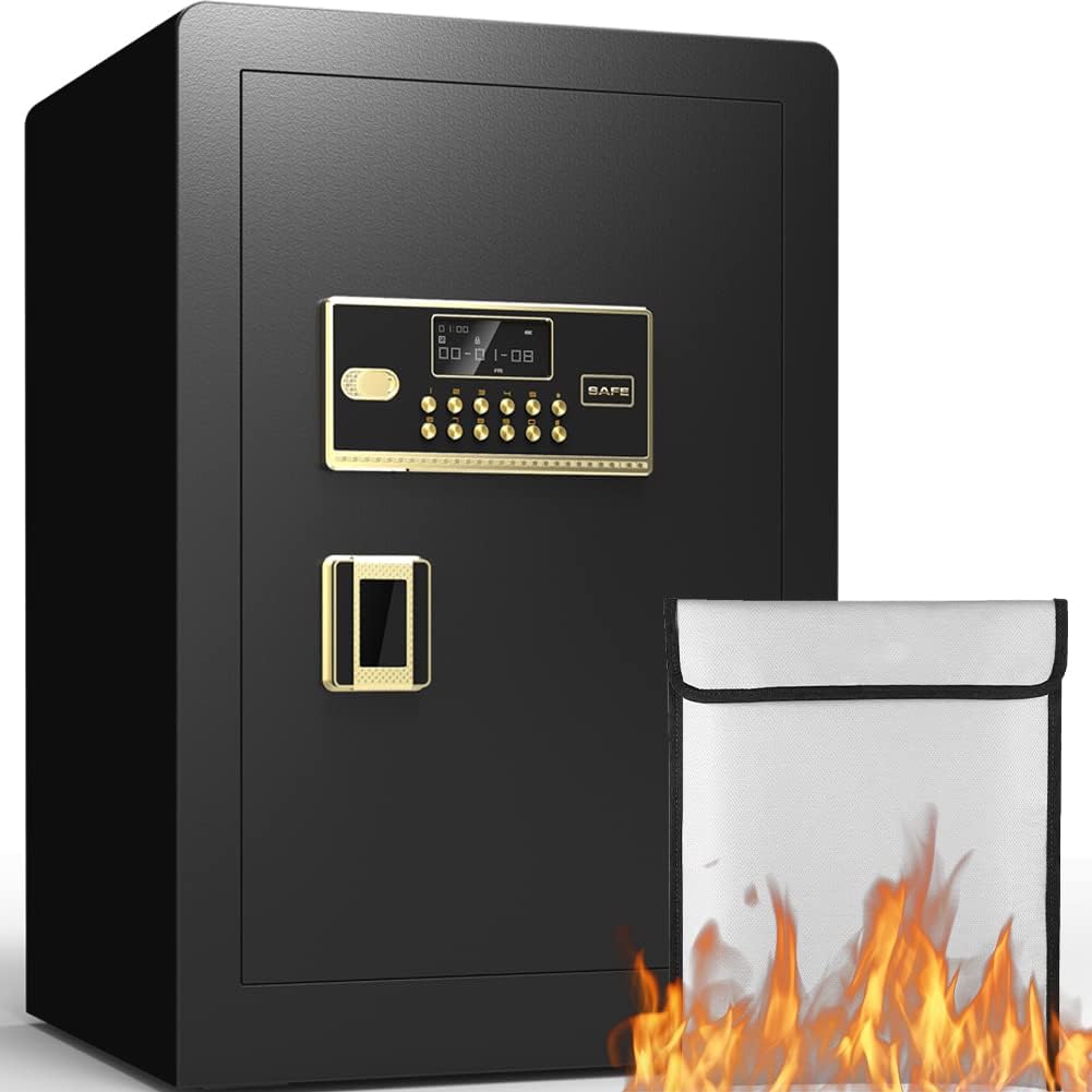 Fireproof Safe Box 2.2 Cubic Feet with Programmable Keypad E562788