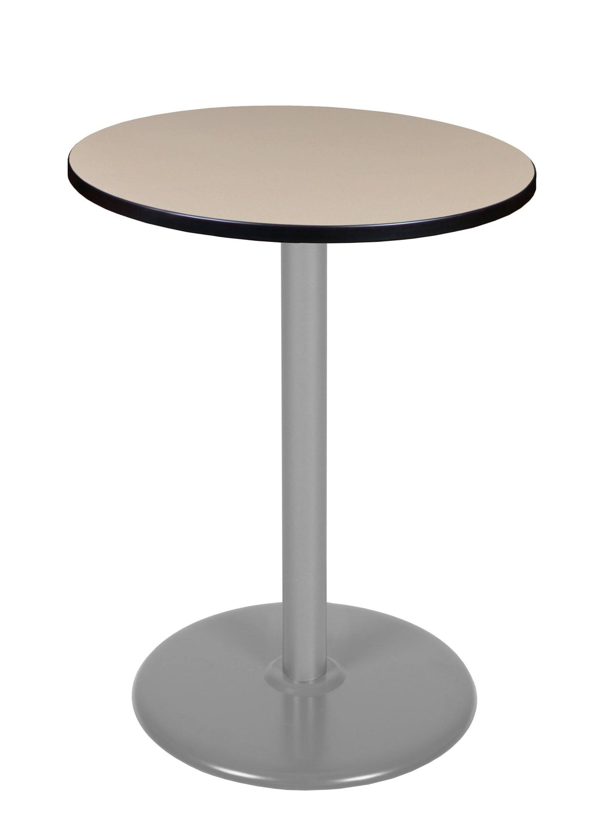 Beige/Grey Round Platter Base Table N9359