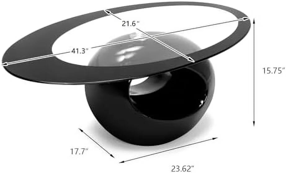 Contemporary Glass Coffee Table Set T9363