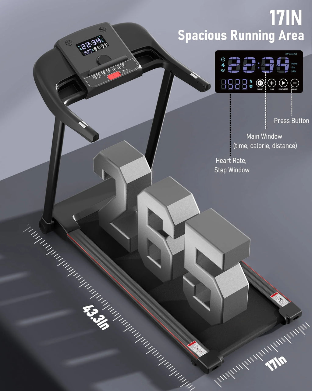 Folding Electric Treadmill I116134