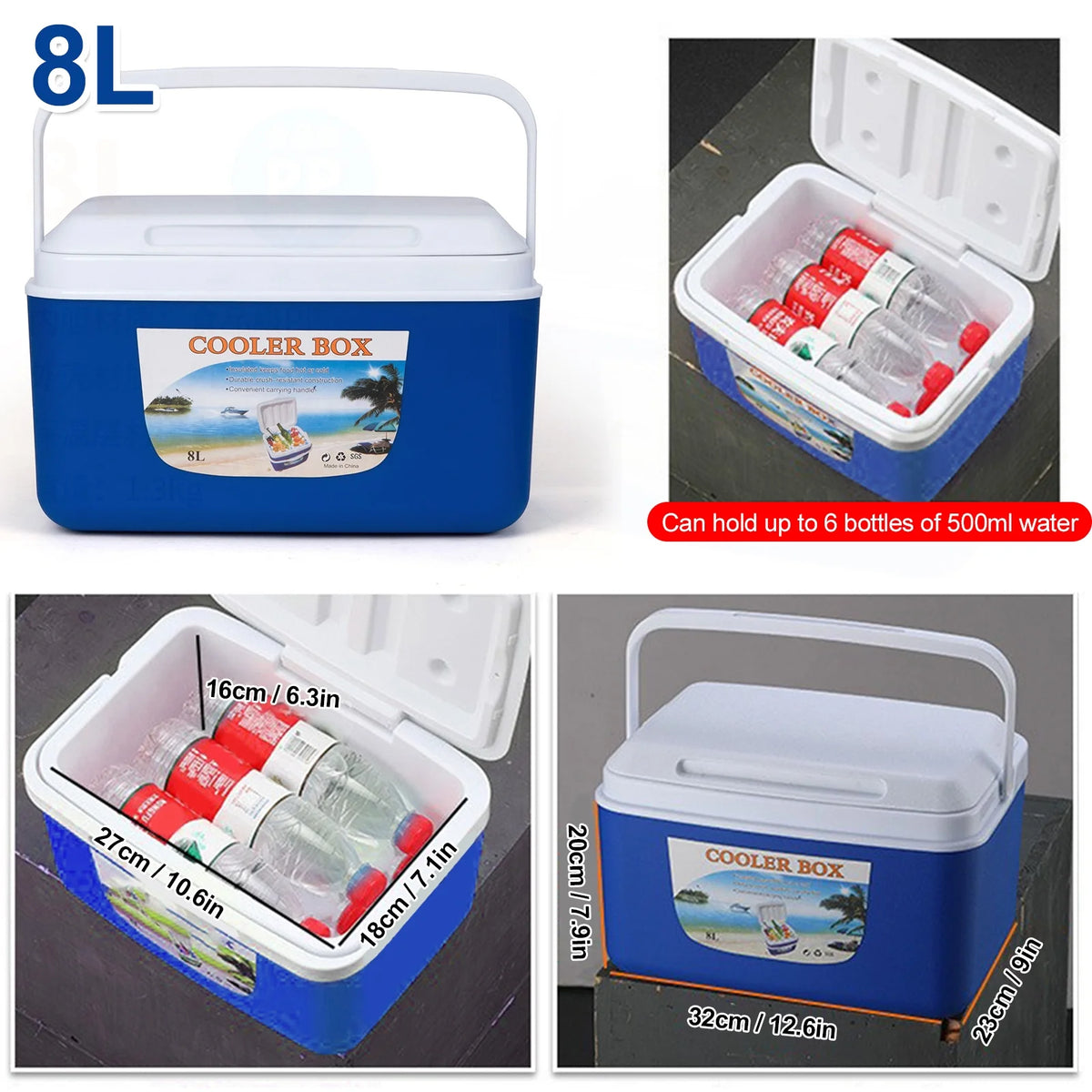 Portable Picnic Cooler Box 8L/13L/26L V906