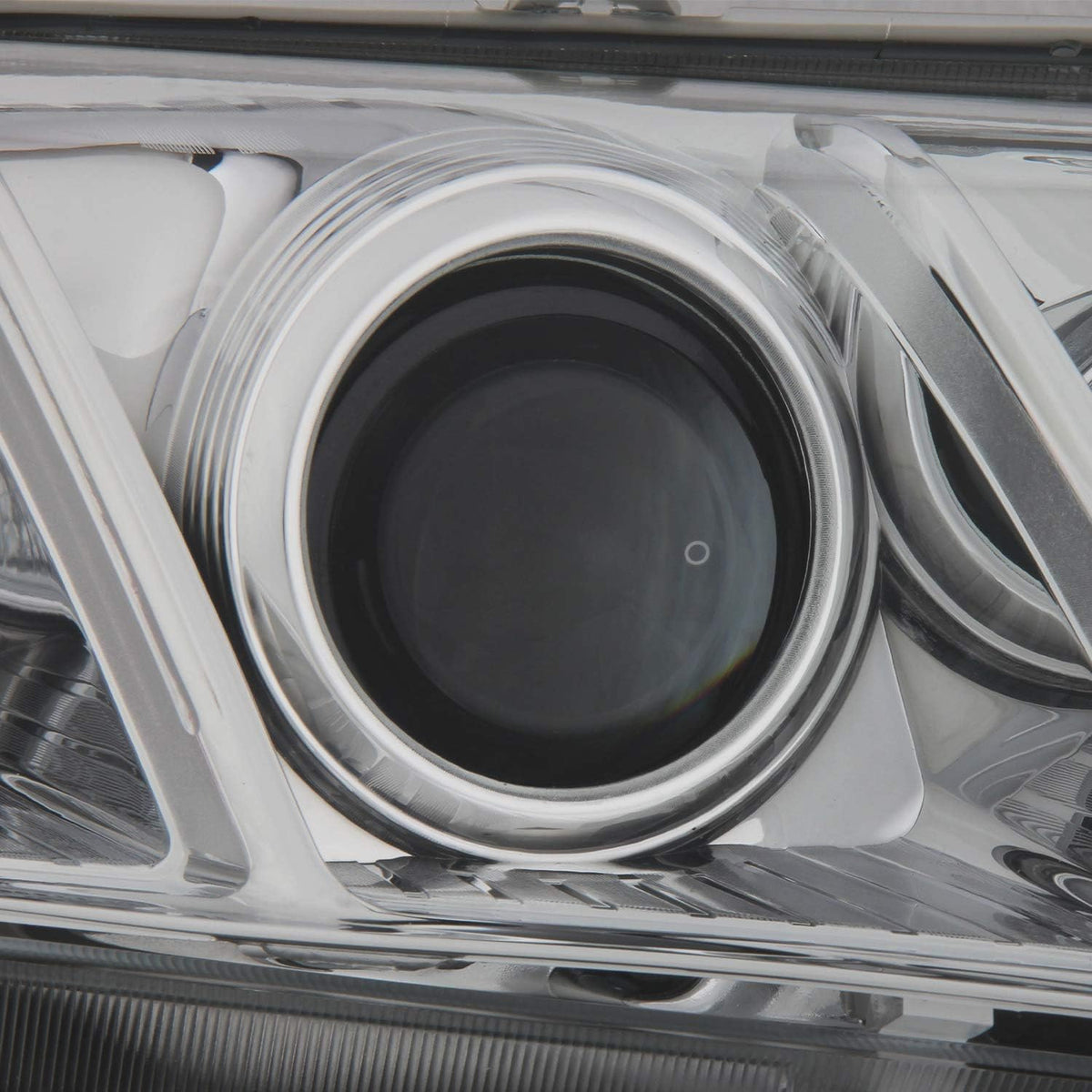 Projector Chrome Headlight Passenger Right Pack of 2 Q65197