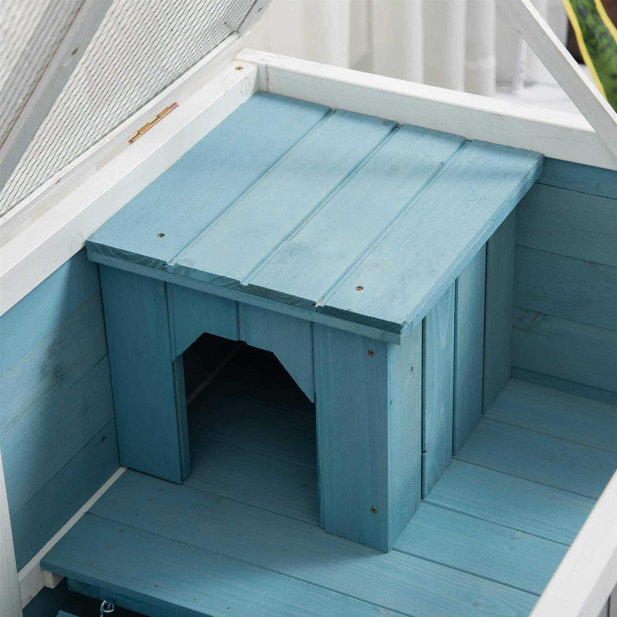 2-Story Wooden Rabbit Hutch A35347