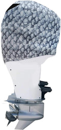 Grey Fish Scales Outboard Motor Cover C54702