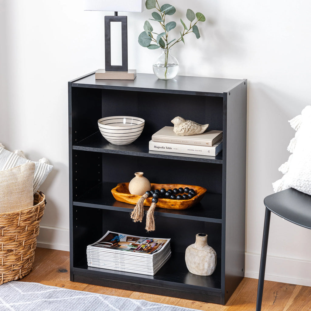3-Shelf Bookcase with Adjustable Shelves I973