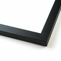 39x13 Black Wood Picture Frame F15840