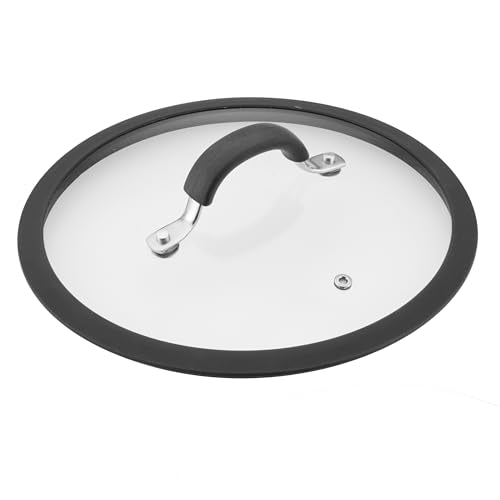4.5 Quart Black Hard Anodized Nonstick Saucier Pan with Lid U6315