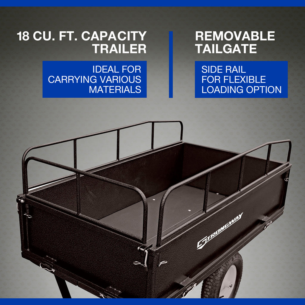 Steel ATV Trailer, 1,200-Lb. Capacity, 18 Cu. Ft. F260