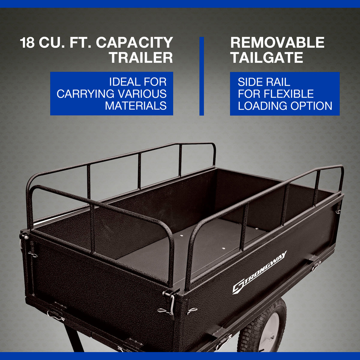 Steel ATV Trailer, 1,200-Lb. Capacity, 18 Cu. Ft. F260