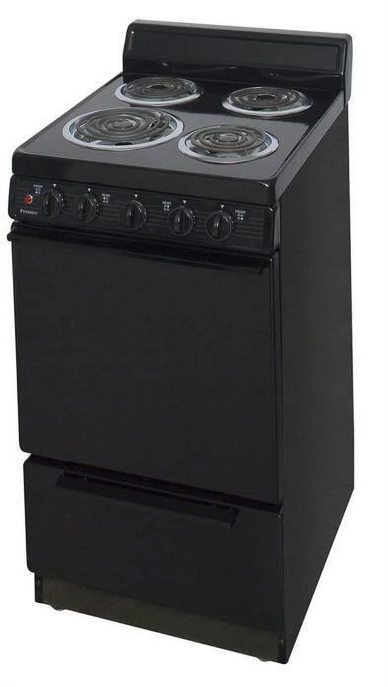 20" Freestanding Coil Electric Range Black V613