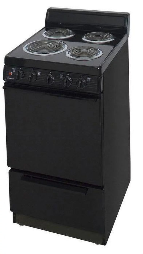 20" Freestanding Coil Electric Range Black V613