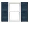 Vinyl Open Louver Shutters 1 Pair 14.5 x 72 Classic Blue U699