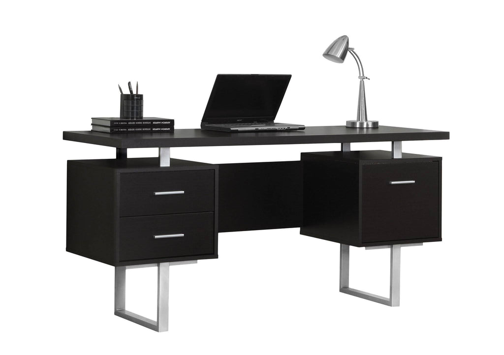 Gray Hollow Core Computer Desk E8495