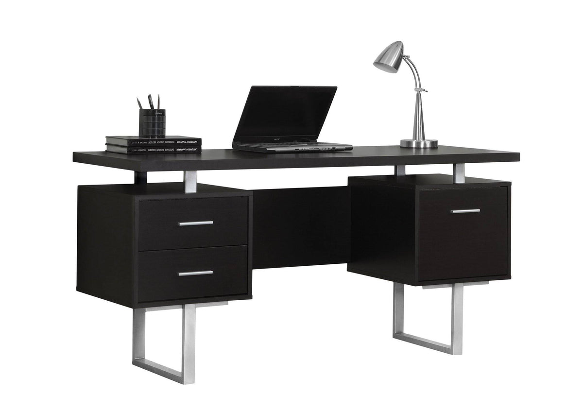 Gray Hollow Core Computer Desk E8495