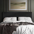 Black Velvet Upholstered Headboard E2137