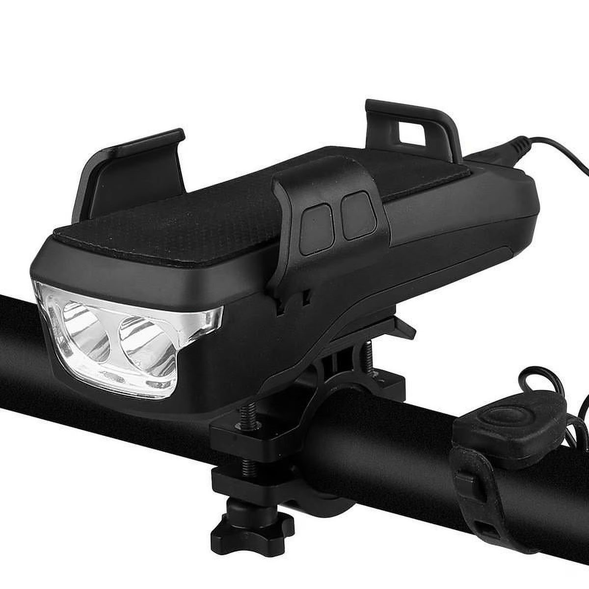 Jet Black Bike Mount with Solar Power Bank J2923