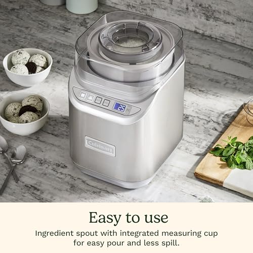 Ice Cream Maker Machine, 2 Quart, Stainless Steel P4627