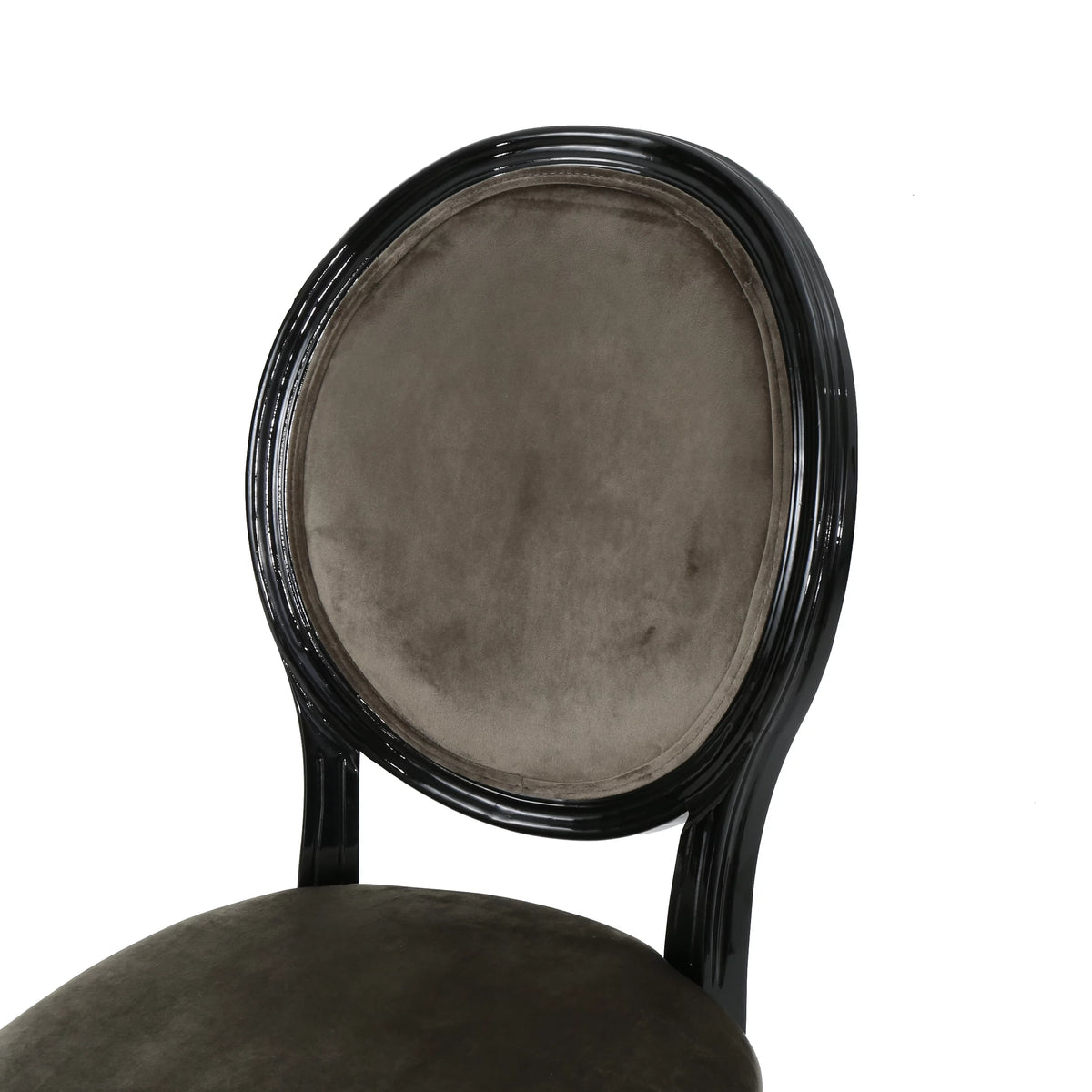 Gray Velvet Dining Chairs Set of 2 O620