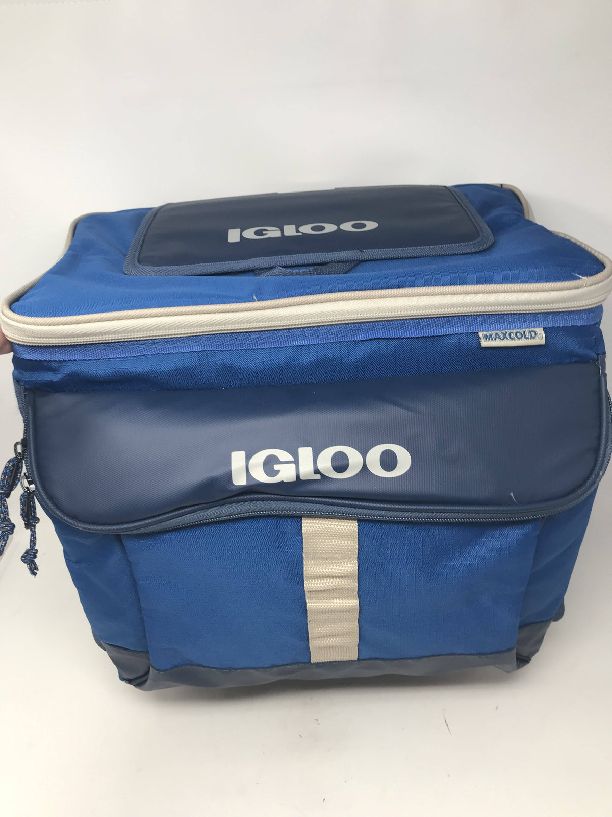 Blue 52 Can Collapsible Rolling Cooler M36313