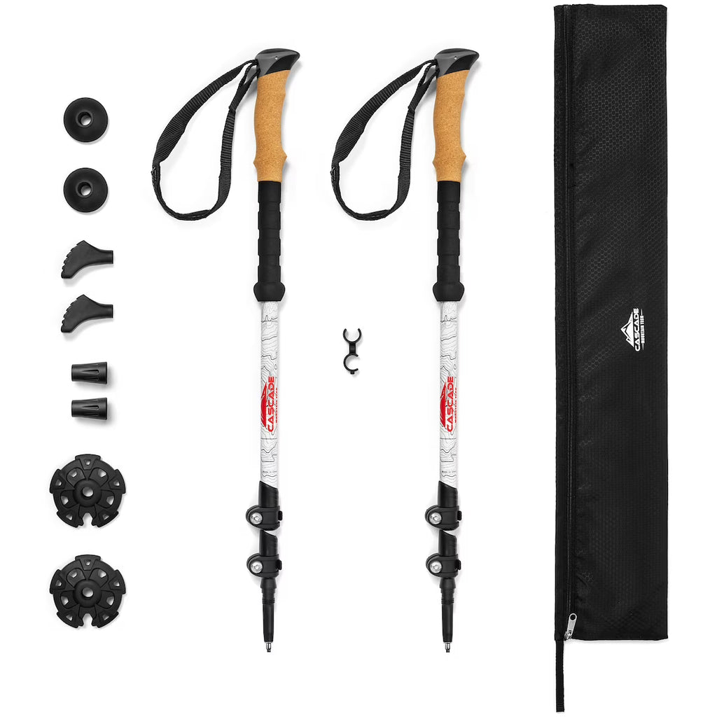 Carbon Fiber Cork Grip Trekking Poles E532