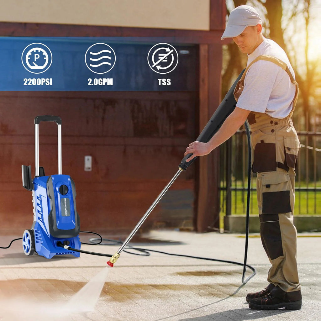 Electric Pressure Washer 3200Psi Max 2GPM with 4 Nozzle N69184