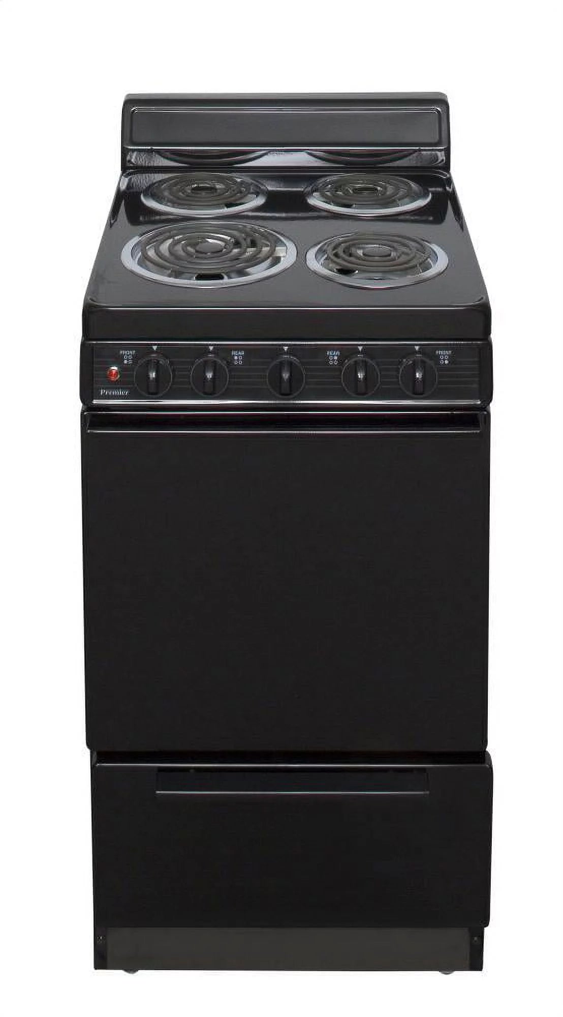 20" Freestanding Coil Electric Range Black V613