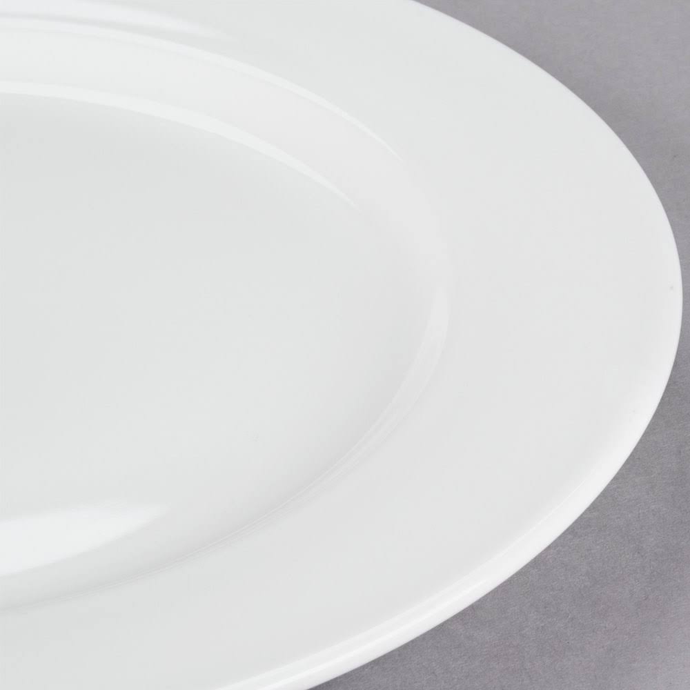 Pearl White Rolled Edge Plate L91442