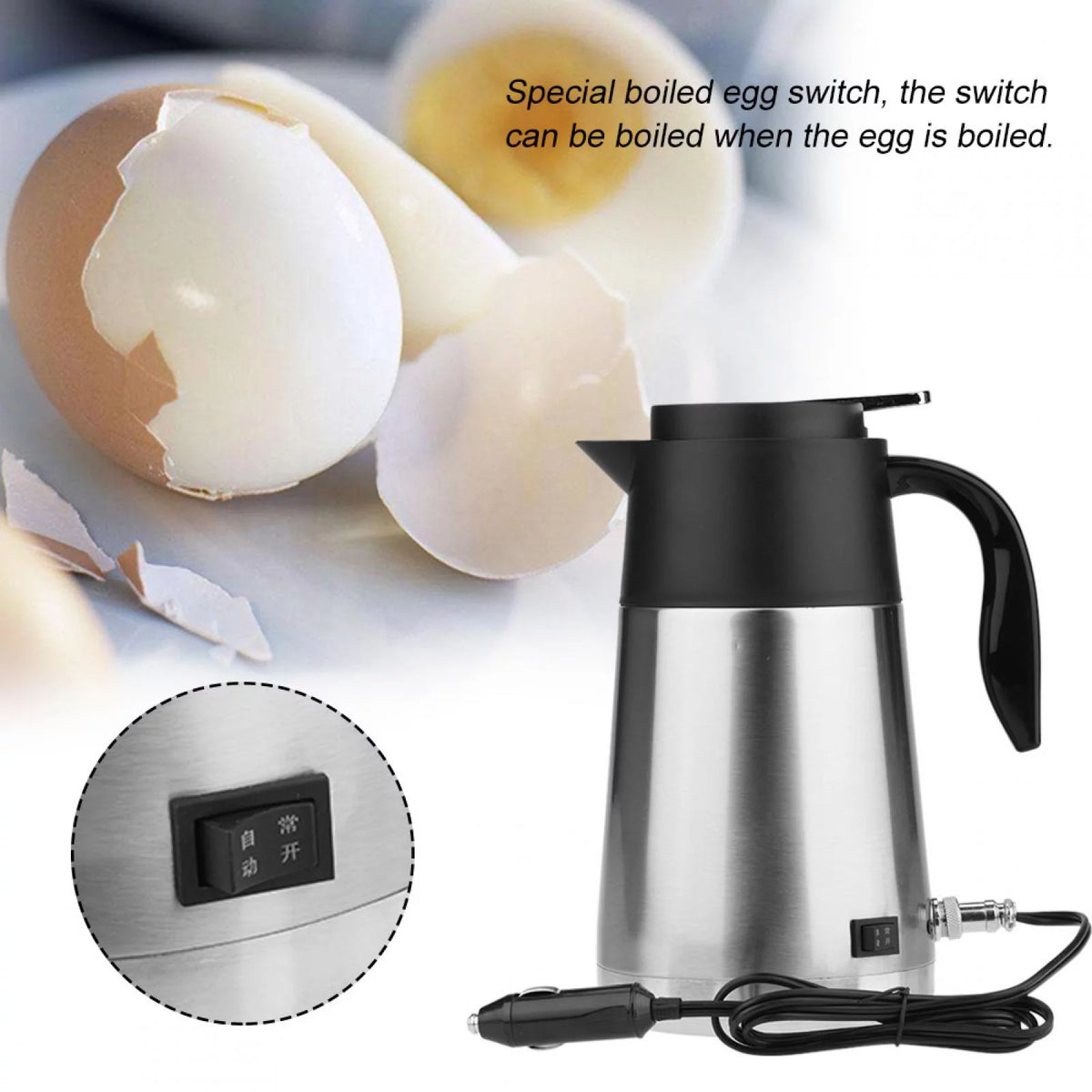 Portable 1300ml 12V Car Water Kettle L23810