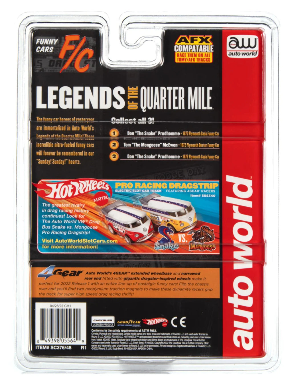 Black HO Scale Slot Car F452720