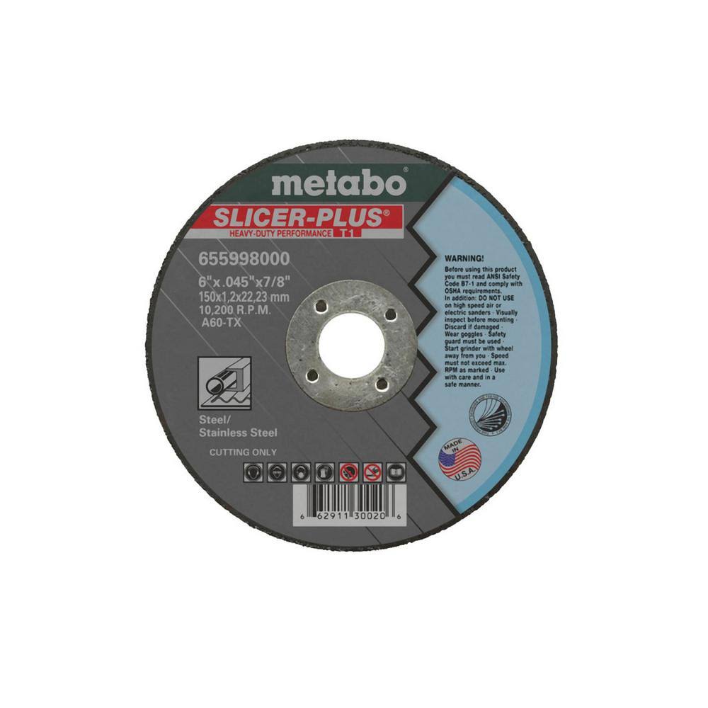 50 Pack 6 in. x .045 in. x 7/8 in. Cut-Off Wheel H459356