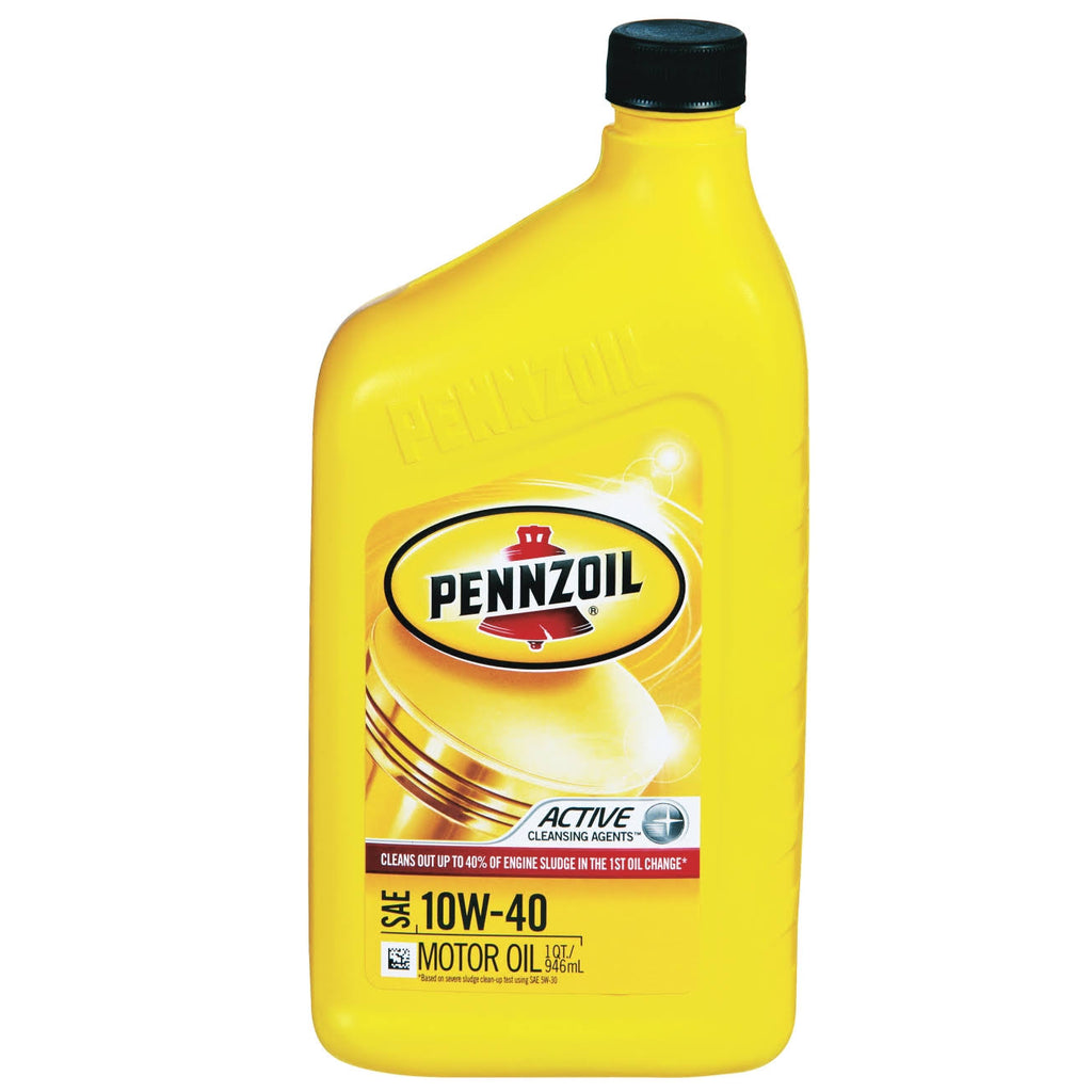 SAE 10W-40 Motor Oil, 12 pack, 1 qt bottles S912