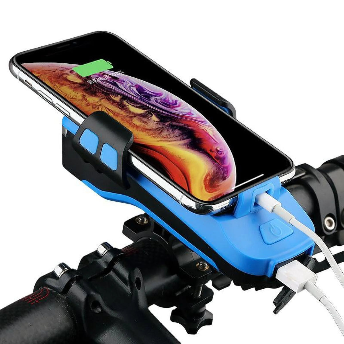 Jet Black Bike Mount with Solar Power Bank J2923