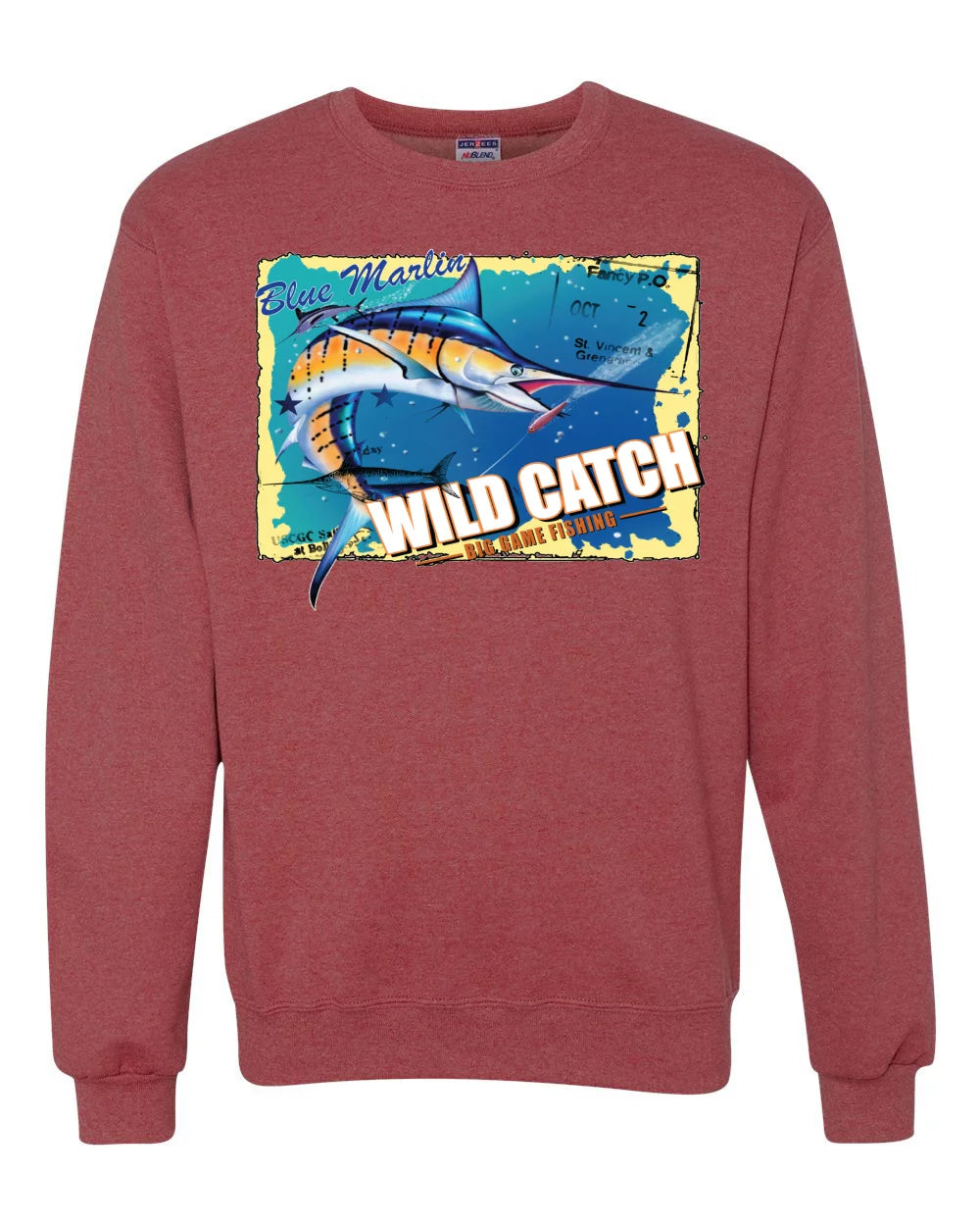 Vintage Heather Red Graphic Sweatshirt T549461