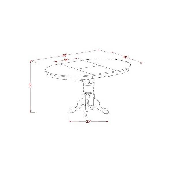 5 Piece Dining Set with 4 Chairs S550
