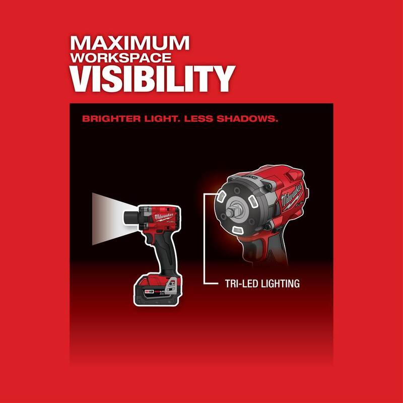 18V Lithium-Ion Brushless Cordless Compact Impact Wrench Kit U721413