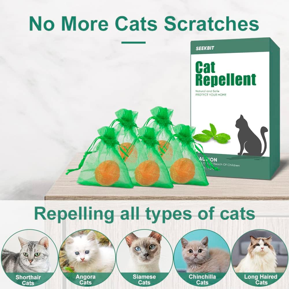 10 Pack Natural Peppermint Oil Cat Deterrent M620783