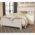 Queen Panel Bed in Whitewash L318
