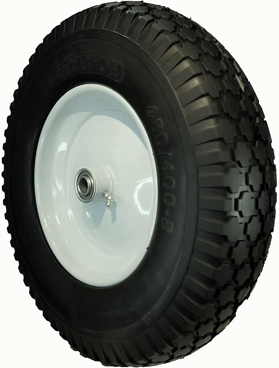 4.80/4.00-8 Solid Flat-Free Wheelbarrow Tire On Wheel D708