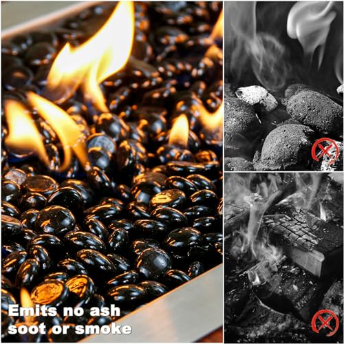 Cobalt Blue 1/2 Inch Tempered Fire Glass Beads, 10 Pounds H7720