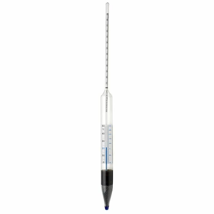 Safety 0/12 Degree Brix Sugar Scale Combined Form Thermo-Hydrometer C426464