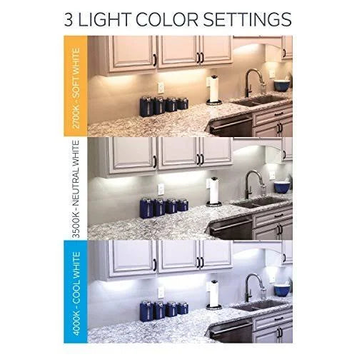 14x22 LED Under Cabinet Lighting Kit Dimmable with 3 Color Q3782